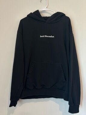 Seek Discomfort XL Black Hoodie